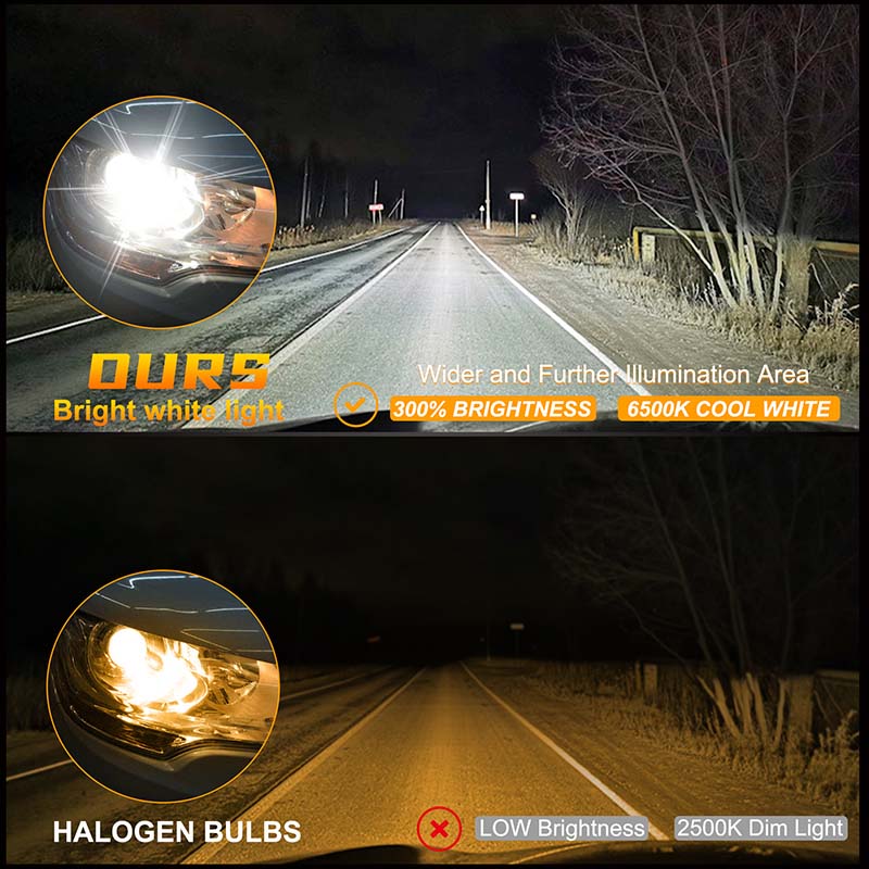 9006 led headlight globes customize
