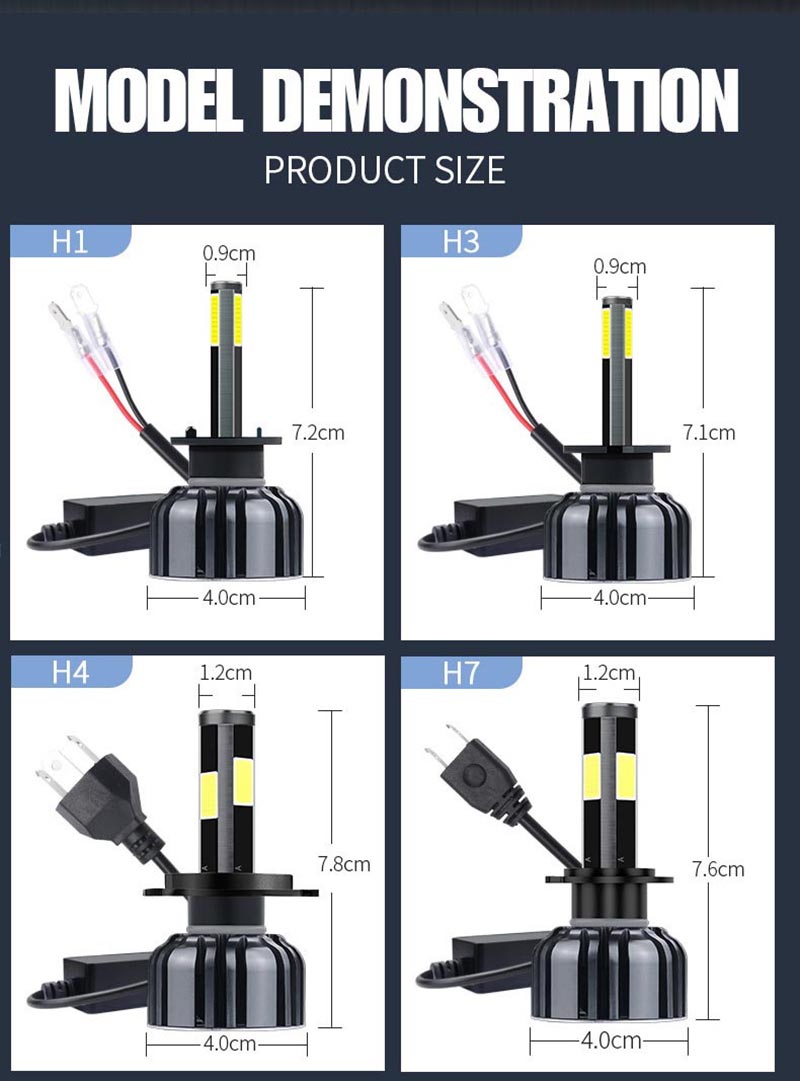h1 automotive headlight light bulb